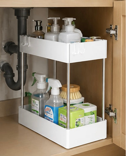 Adjustable Under Sink Organizer – Maximize Your Storage Space