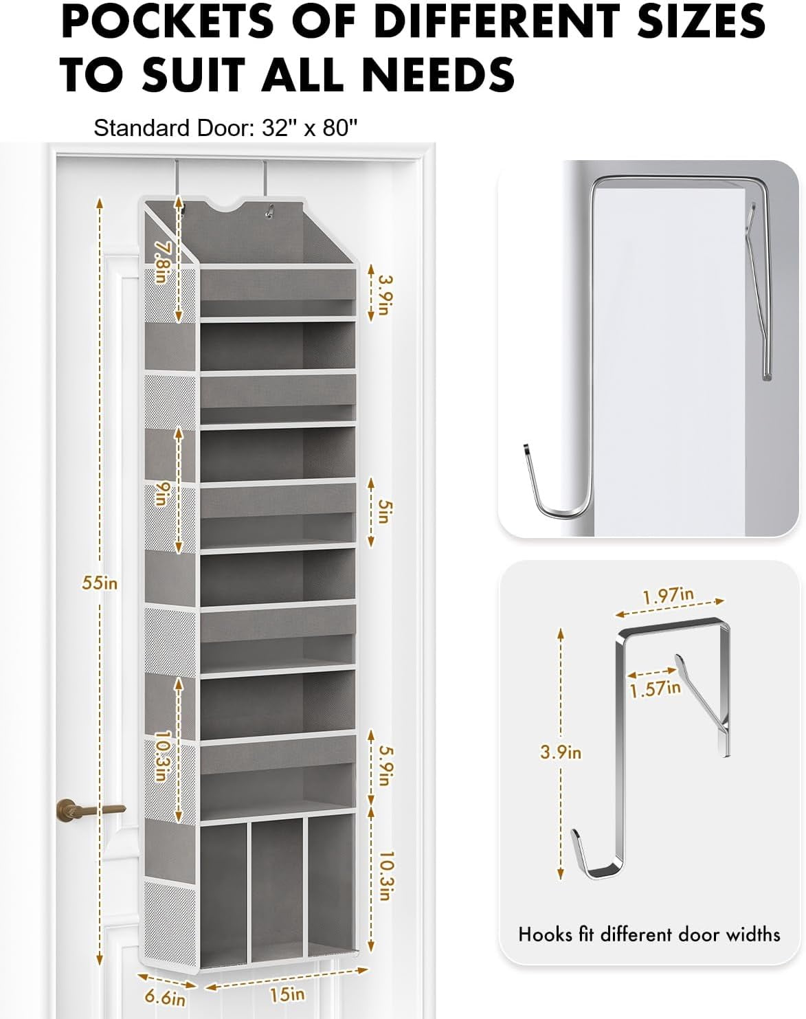 Over The Door Organizer-Maximize Space & Keep Your Home Clutter-Free