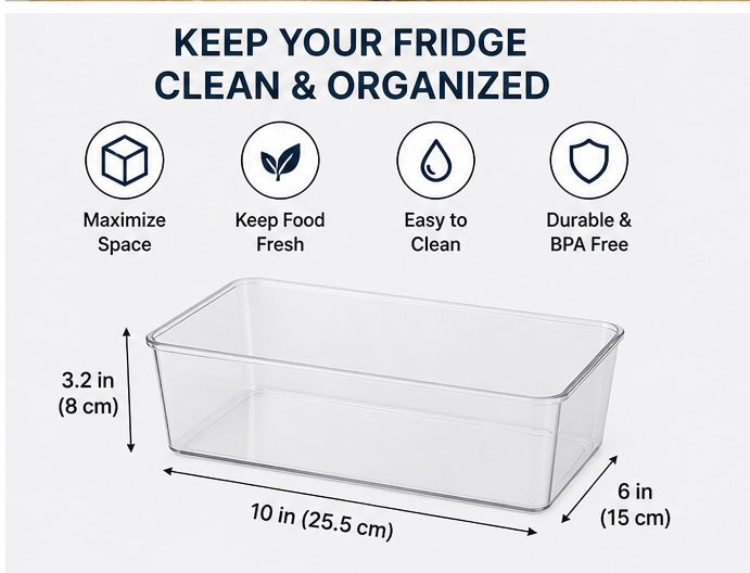 Refrigerator Organizer Bins – Keep Your Fridge Clean & Organized