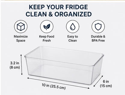 Refrigerator Organizer Bins – Keep Your Fridge Clean & Organized