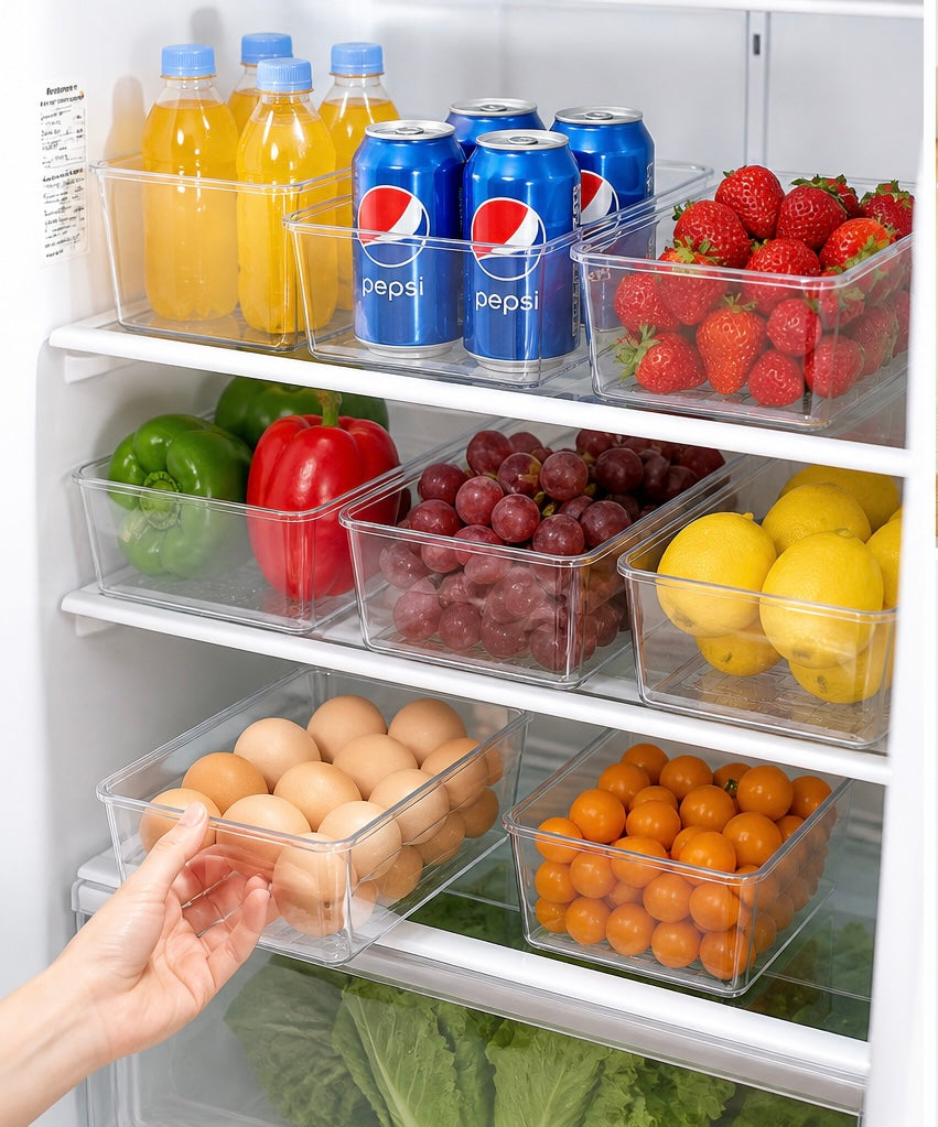 Refrigerator Organizer Bins – Keep Your Fridge Clean & Organized
