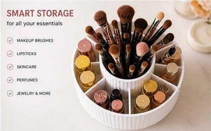 360° Makeup Organizer – Keep Your Vanity Clean & Organized