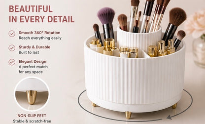 360° Makeup Organizer – Keep Your Vanity Clean & Organized